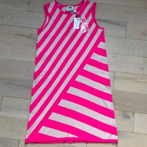 plus size hot pink stretch crepe dress Opal Pink Long Sleeve Maxi Dress - US 4 main image 1